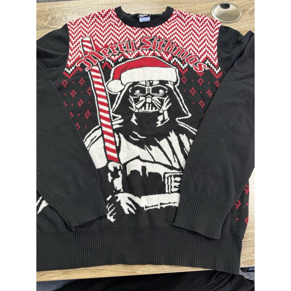Star Wars Size M Men's Darth Vader Long Sleeve Ugly Christmas Sweater